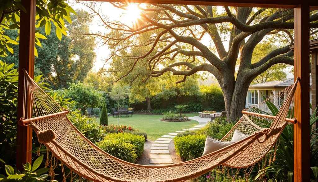 outdoor hammocks backyard oasis