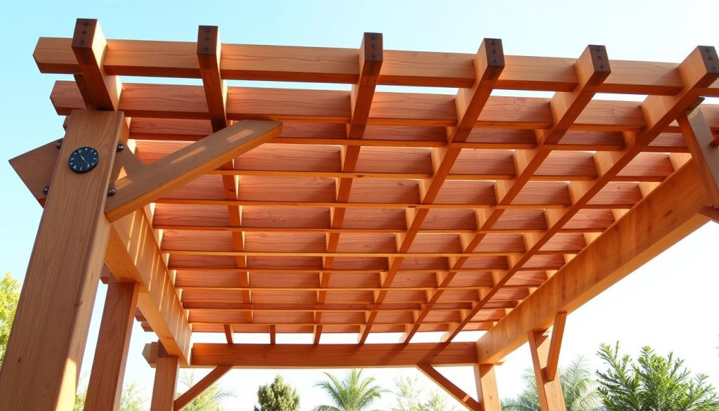 pergola construction steps