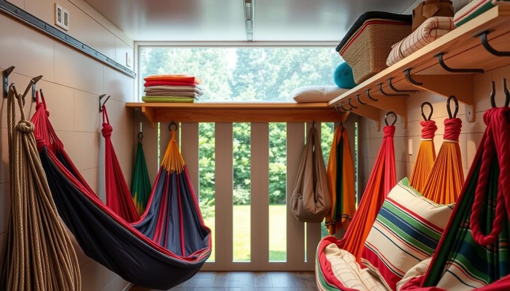 properly maintained outdoor hammocks storage
